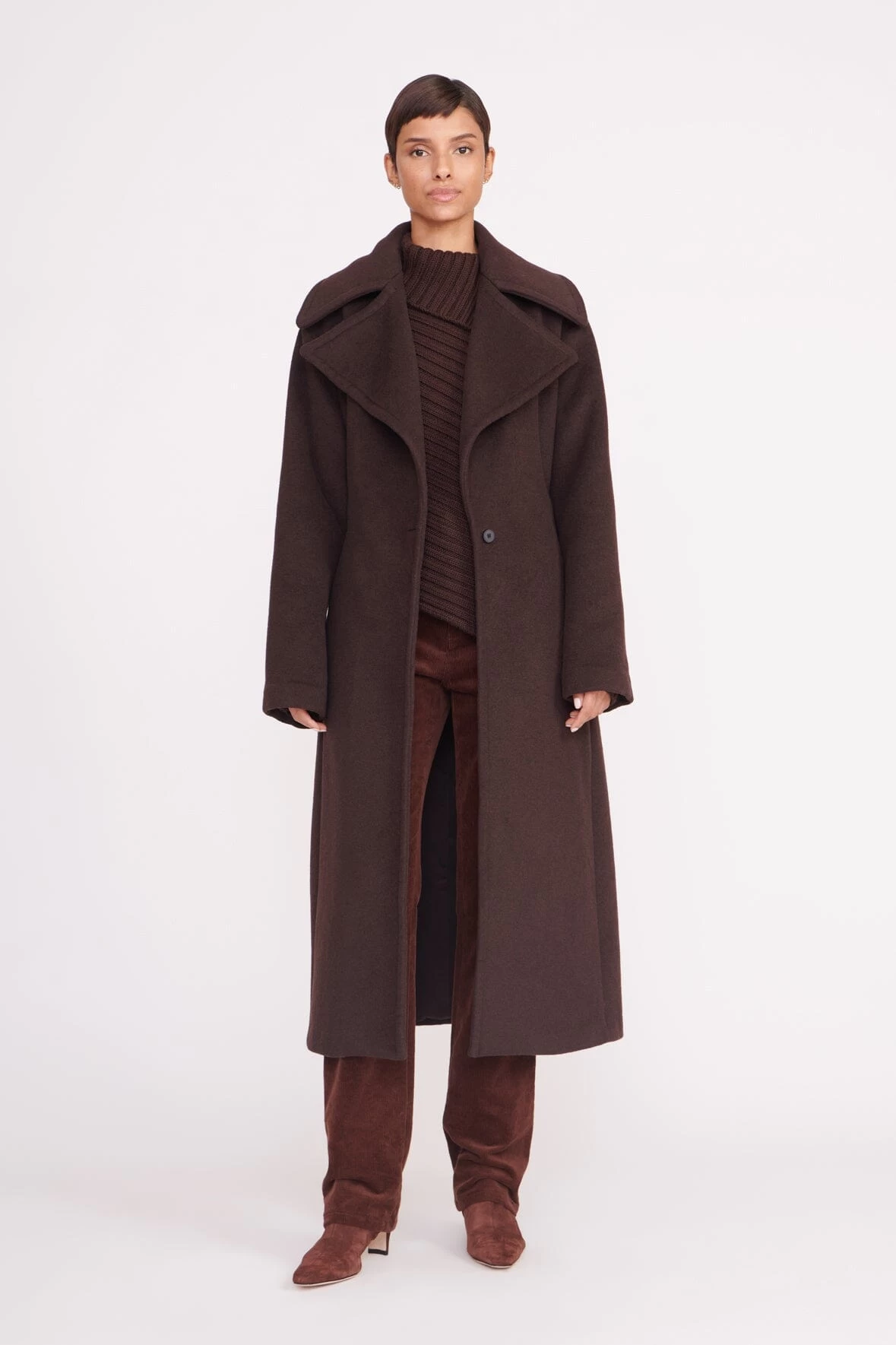 CARVER COAT | DARK CHOCOLATE 2 CARVER COAT | DARK CHOCOLATE - Image 2