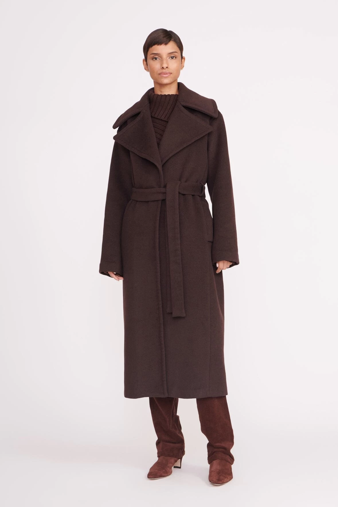CARVER COAT | DARK CHOCOLATE 3 CARVER COAT | DARK CHOCOLATE - Image 3
