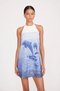 MAREN DRESS | SWIMMING DOLPHINS -Chic Style Shop 045 230516 Staud Fall Ecom 02381 web