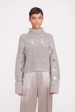 VERNACULAR SWEATER | MIRRORED HEATHER GREY