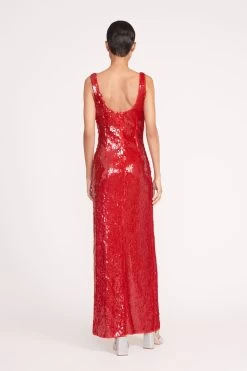 MAXI LE SABLE DRESS | POINSETTIA -Chic Style Shop 111 MAXI LE SABLE SEQUIN POINSETTIA 1003 web