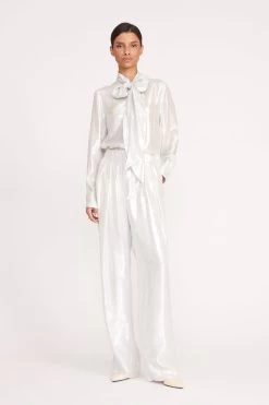MARYN TOP | SILVER -Chic Style Shop 214 MARYN TOP SILVER LUISA PANT SILVER 0530 web