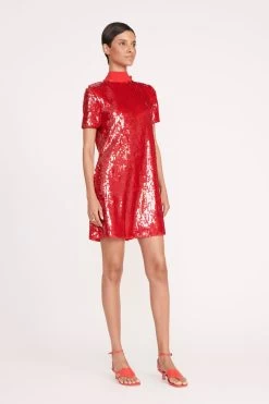 MINI ILANA DRESS | POINSETTIA SEQUINS 8 MINI ILANA DRESS | POINSETTIA SEQUINS -Chic Style Shop 228 MINI ILANA SEQUIN POINSETTIA 0405 web