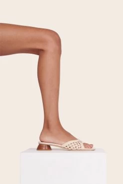 SIMONE CROCHET HEEL | CREAM -Chic Style Shop 474 1325 CRM 00321 web