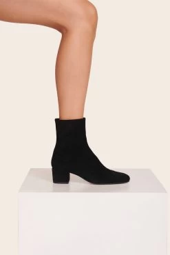 AIMEE SHORT BOOT | BLACK SUEDE -Chic Style Shop Aimee Short Boot Black 004 web