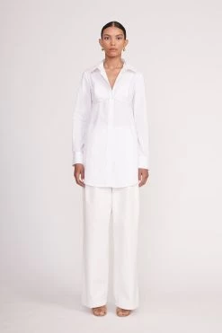 ALITA TUNIC | WHITE -Chic Style Shop Alita Tunic White Luisa Pant Ivory 00238 web