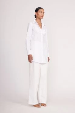 ALITA TUNIC | WHITE -Chic Style Shop Alita Tunic White Luisa Pant Ivory 00241 web