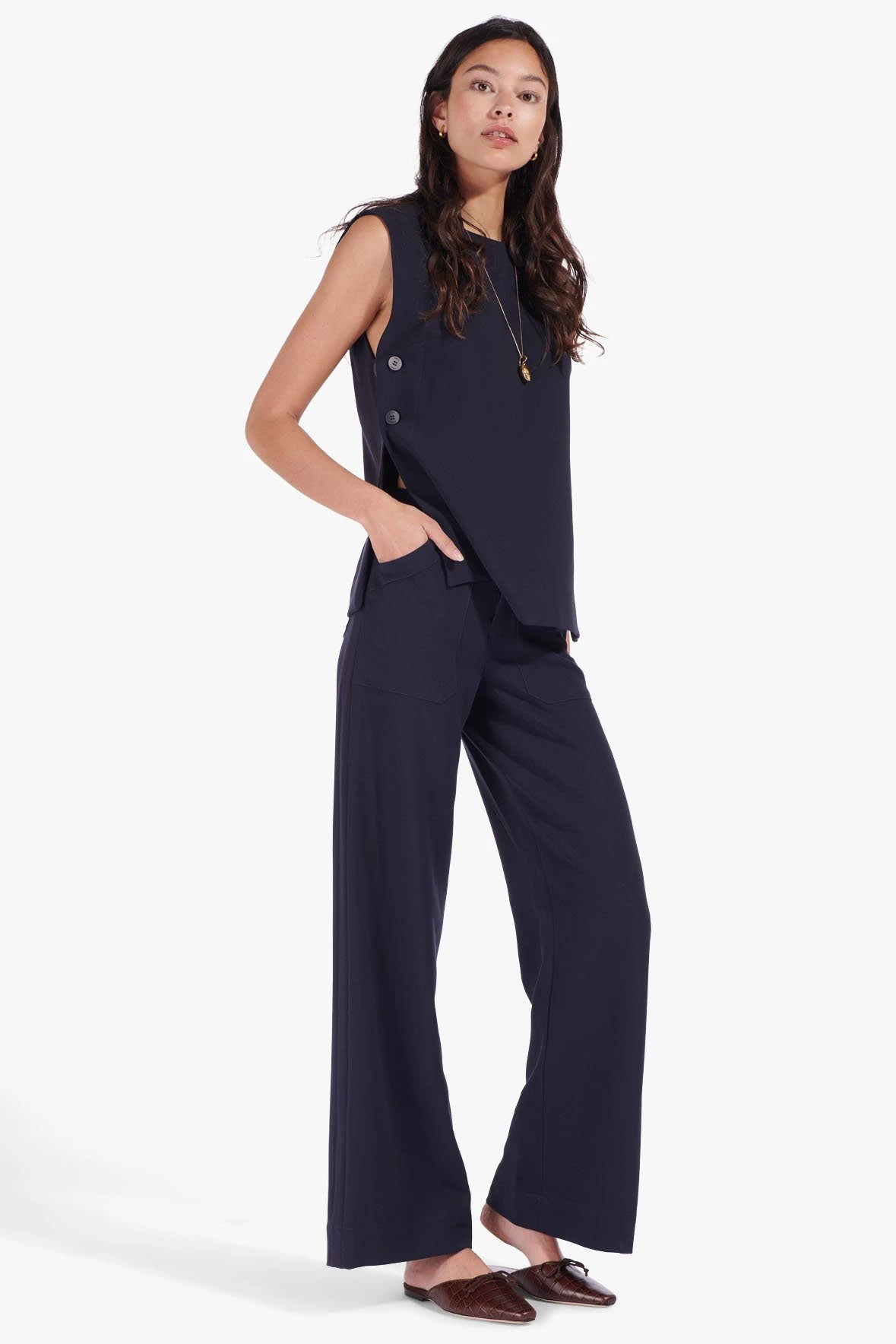 GINA MULE | BROWN CROC EMBOSSED 3 GINA MULE | BROWN CROC EMBOSSED - Image 3