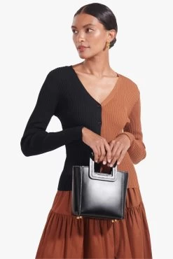 MINI SHIRLEY LEATHER BAG | BLACK 13 MINI SHIRLEY LEATHER BAG | BLACK -Chic Style Shop Cargo Sweater Tan Black Sea Skirt Tan 00961 web