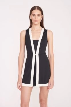 CROSS-COURT DRESS | BLACK IVORY 8 CROSS-COURT DRESS | BLACK IVORY -Chic Style Shop Cross Court Dress Ivory Black 029 01597 web