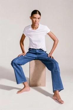 CREW NECK T SHIRT | WHITE 13 CREW NECK T SHIRT | WHITE -Chic Style Shop DENIMWEB4