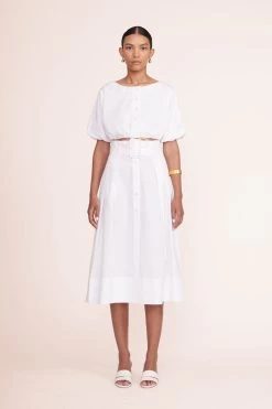 JULES BLOCK HEEL | PAPER 10 JULES BLOCK HEEL | PAPER -Chic Style Shop Ellington Top White Kingsley Skirt White 00034 web 2