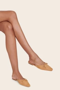 Chic Style Shop -Chic Style Shop GINA MULE CASHEW SUEDE 2 web