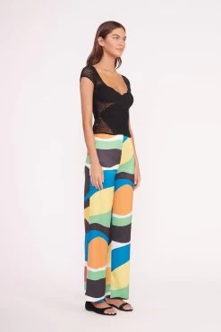 OSCAR PANT | MARBLE WAVE -Chic Style Shop JOCELYN TOP BLACK OSCAR PANT MARBLE WAVE 00320 2 web