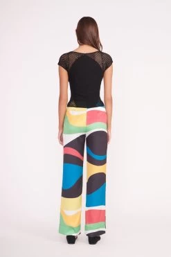 OSCAR PANT | MARBLE WAVE -Chic Style Shop JOCELYN TOP BLACK OSCAR PANT MARBLE WAVE 00329 2 web