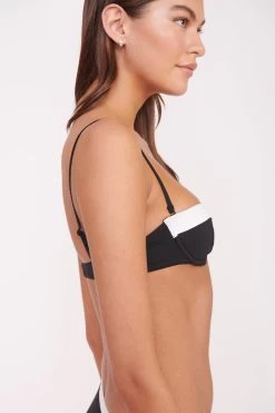 JO BALCONETTE BIKINI TOP | BLACK WHITE -Chic Style Shop JO BALCONETTE GRETCHEN SKIRT BLACK WHITE 00456 web