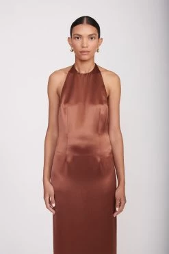 JANET DRESS | CLOVE -Chic Style Shop Janet Dress Clove 04636 web