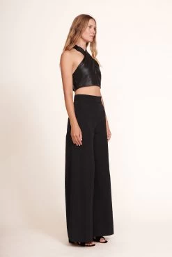 KAI TOP | BLACK VEGAN LEATHER -Chic Style Shop Kai Top Black 004 edit web