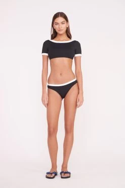 GEMMA BIKINI BOTTOM | BLACK WHITE -Chic Style Shop LILY TOP GEMMA BOTTOM BLACK WHITE 00500 web