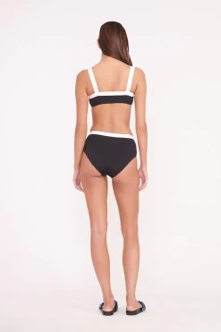LIV BIKINI TOP | BLACK WHITE -Chic Style Shop LIV TOP DEVON BOTTOM BLACK WHITE 00618 web