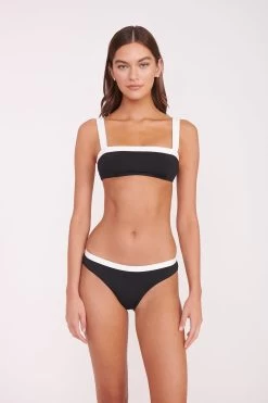 LIV BIKINI TOP | BLACK WHITE