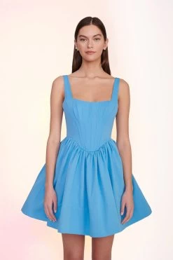 LANDSCAPE DRESS | AZURE -Chic Style Shop Landscape Dress Azure 00594 web