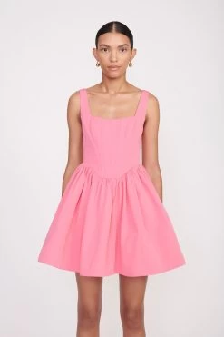 LANDSCAPE DRESS | CORAL PINK -Chic Style Shop Landscape Dress Coral Pink 00484 web