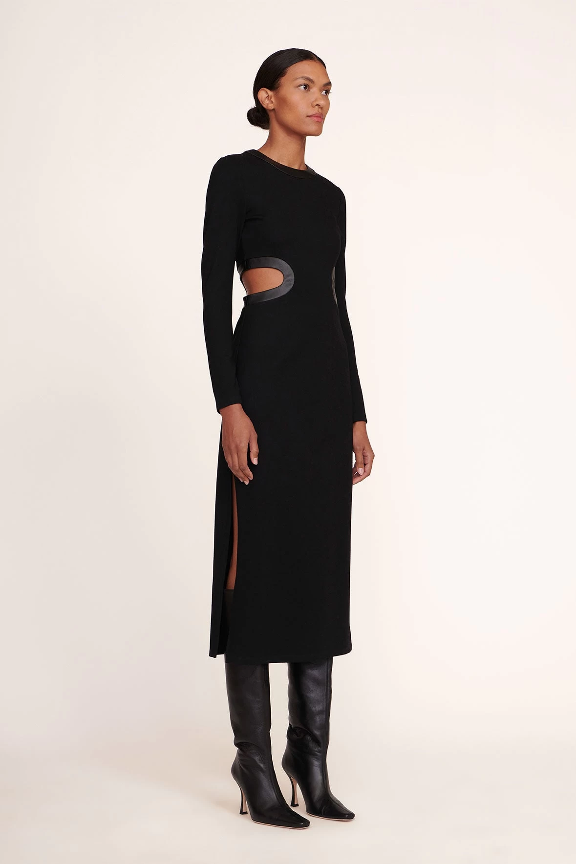 LONG SLEEVE DOLCE DRESS | BLACK 3 LONG SLEEVE DOLCE DRESS | BLACK - Image 3