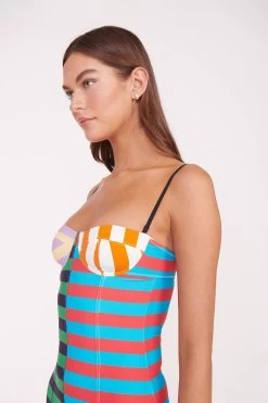 MAEVE SWIM DRESS | CABANA STRIPE MULTI -Chic Style Shop MAEVE SWIM DRESS CABANA STRIPE 01299 web