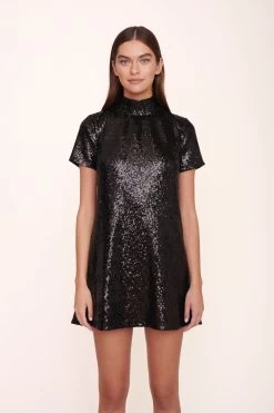 MINI ILANA DRESS | BLACK SEQUINS 10 MINI ILANA DRESS | BLACK SEQUINS -Chic Style Shop MINI ILANA DRESS BLACK SEQUINS 6