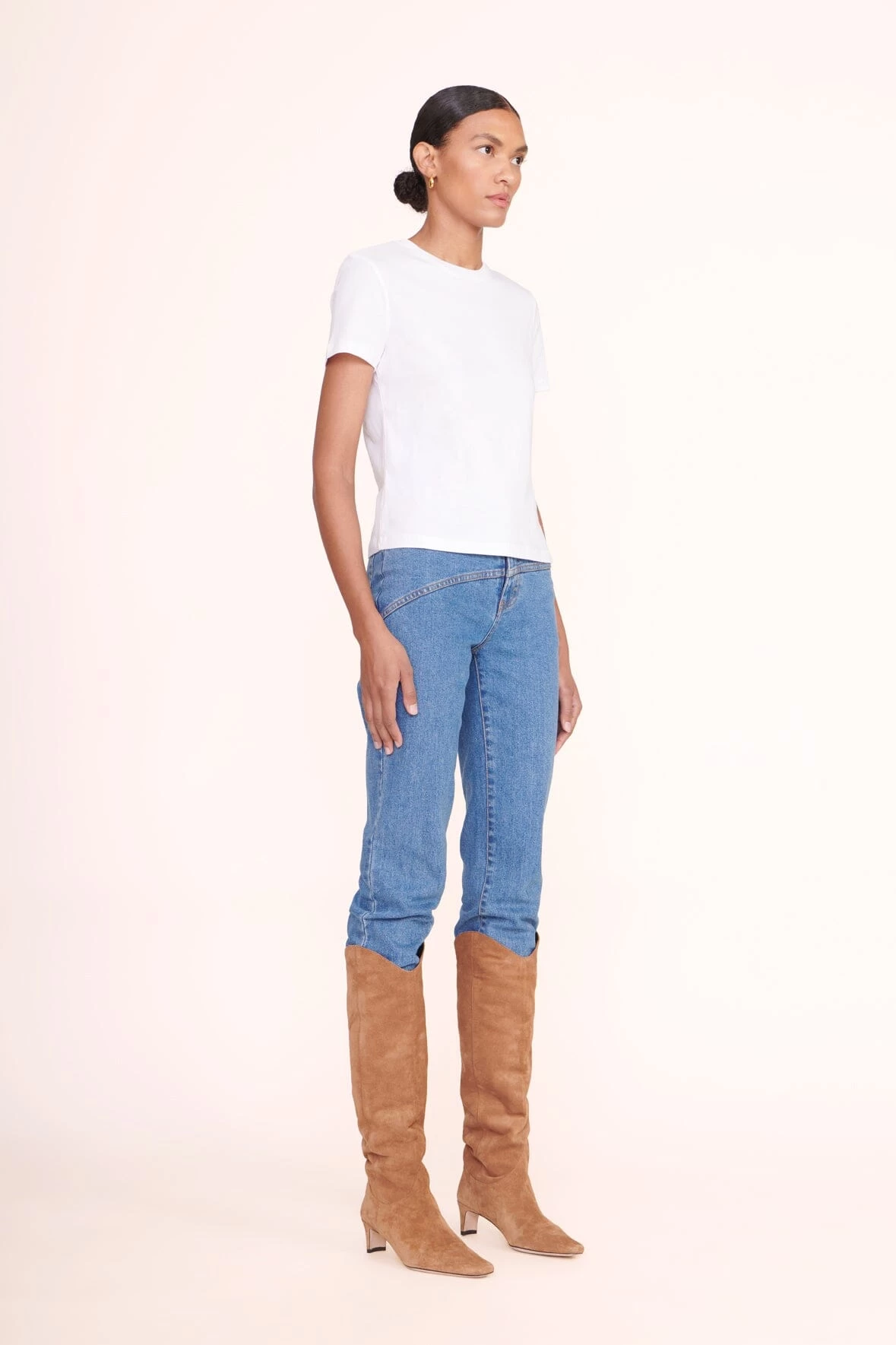 CREW NECK T SHIRT | WHITE 4 CREW NECK T SHIRT | WHITE - Image 4