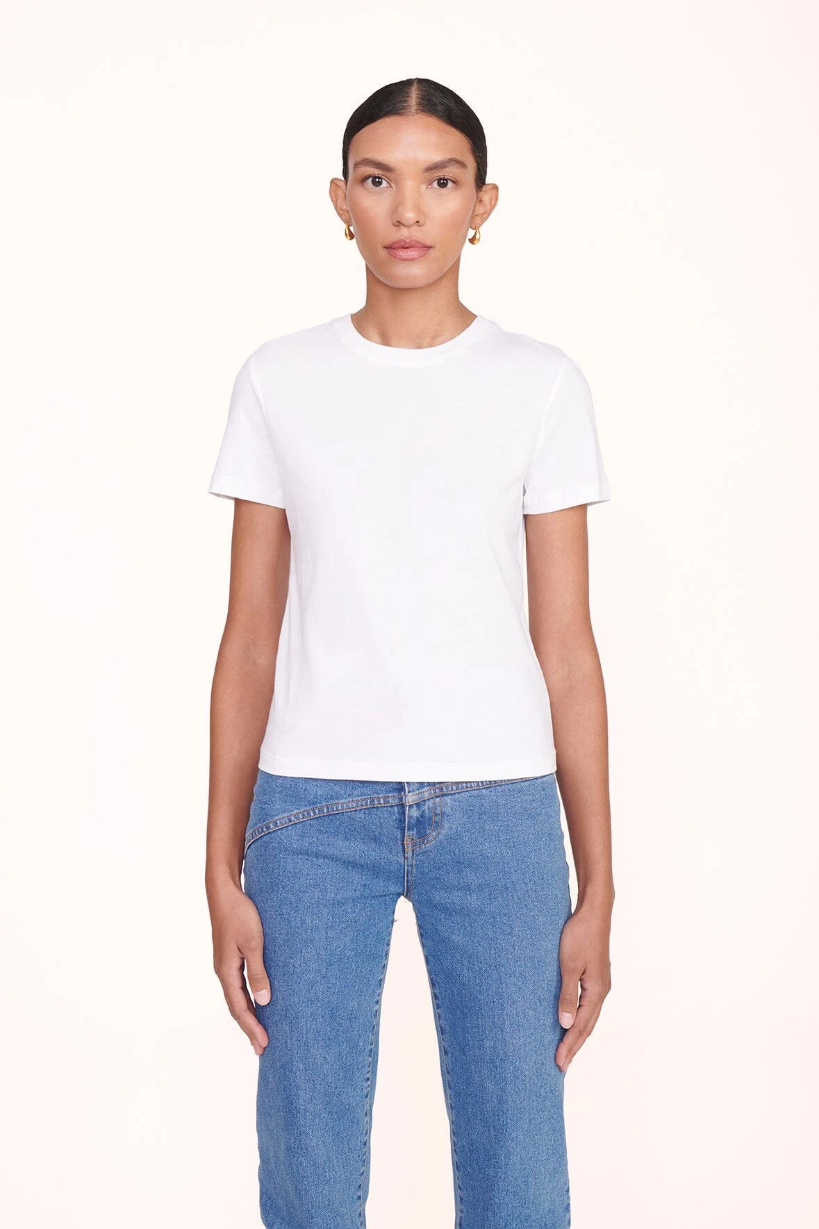 CREW NECK T SHIRT | WHITE 1 CREW NECK T SHIRT | WHITE
