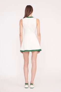 CROSS-COURT DRESS | IVORY COURT GREEN -Chic Style Shop PickleBall 027 01451 edit web