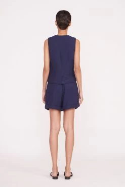 LUISA SHORT | NAVY SUITING -Chic Style Shop Pre Fall 022 00676 web