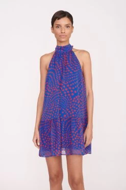 MARLOWE DRESS | LAPIS WAVY DOT 9 MARLOWE DRESS | LAPIS WAVY DOT -Chic Style Shop Pre Fall 028 00912 web