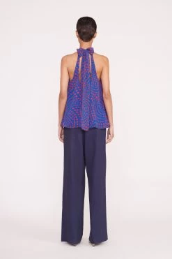 MARLOWE TOP | LAPIS WAVY DOT -Chic Style Shop Pre Fall 030 00959 web