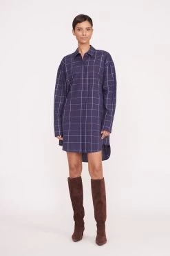COLTON DRESS | NAVY PLAID