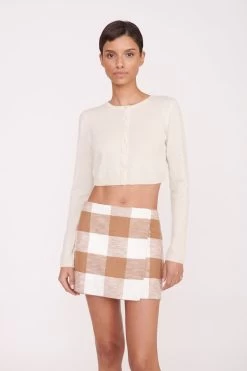 TOUR SKIRT | TOBACCO GINGHAM -Chic Style Shop Pre Fall 038 01236 web
