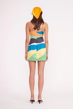 REMINGTON DRESS | MARBLE WAVE -Chic Style Shop REMINGTON DRESS MARBLE WAVE BRIGITTE MULE BLACK 00170 2 web