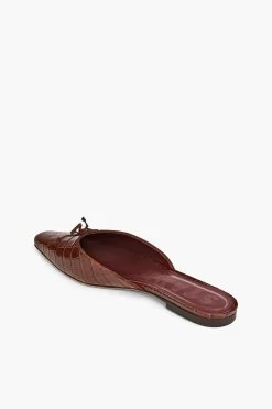 GINA MULE | BROWN CROC EMBOSSED 10 GINA MULE | BROWN CROC EMBOSSED -Chic Style Shop STAUD GINA BROWN CROC SLIDE 164