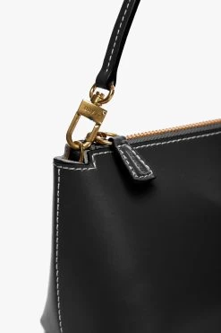 KAIA SHOULDER BAG | BLACK -Chic Style Shop STAUD KAIA SHOULDER BAG BLACK CALF SUMMER PF 21 4