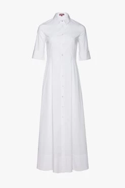 JOAN MAXI DRESS | WHITE -Chic Style Shop STAUD MAXI JOAN DRESS WHITE SPRING ECOM 22 2
