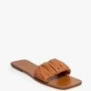 NINA RUCHED SANDAL | TAN