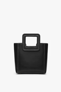 MINI SHIRLEY LEATHER BAG | BLACK 12 MINI SHIRLEY LEATHER BAG | BLACK -Chic Style Shop STAUD MINI SHIRLEY BAG BLACK FALL19 1