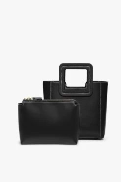 MINI SHIRLEY LEATHER BAG | BLACK 11 MINI SHIRLEY LEATHER BAG | BLACK -Chic Style Shop STAUD MINI SHIRLEY BAG BLACK FALL19 2
