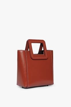 MINI SHIRLEY LEATHER BAG | COGNAC -Chic Style Shop STAUD MINI SHIRLEY BAG COGNAC FALL19 4