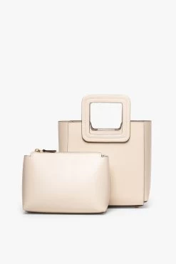 MINI SHIRLEY LEATHER BAG | CREAM 13 MINI SHIRLEY LEATHER BAG | CREAM -Chic Style Shop STAUD MINI SHIRLEY CREAM CALF SPRING 21 3