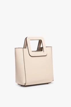 MINI SHIRLEY LEATHER BAG | CREAM 15 MINI SHIRLEY LEATHER BAG | CREAM -Chic Style Shop STAUD MINI SHIRLEY CREAM CALF SPRING 21 4