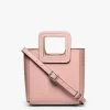 MINI SHIRLEY LEATHER BAG | DARK BLUSH