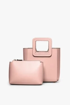MINI SHIRLEY LEATHER BAG | DARK BLUSH -Chic Style Shop STAUD MINI SHIRLEY DARK BLUSH CALF NAPPA SPRING 21 3
